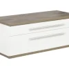FACKELMANN Waschtischunterschrank mit Waschtischplatte Stanford BxHxT 110 x 41 x 50 cm weiß hochglanz