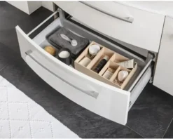 FACKELMANN Waschtischunterschrank Verona BxHxT 79,4 x 57,5 cm x 45,5 cm Frontfarbe weiß glanz 73103