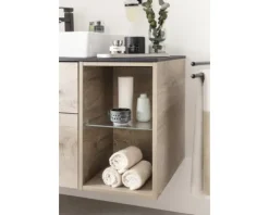 FACKELMANN Waschtischunterschrank O x ford BxHxT 60 x 50,9 cm x 48,8 cm Frontfarbe eiche natur 83317