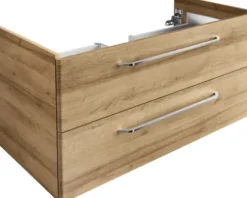 FACKELMANN Waschtischunterschrank Milano BxHxT 100 x 49,2 cm x 47,5 cm Frontfarbe asteiche holzdekor 84212