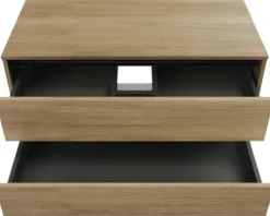 FACKELMANN Waschtischunterschrank VITA BxHxT 1004 x 516 x 465 mm Frontfarbe summer oak Griffleiste schwarz