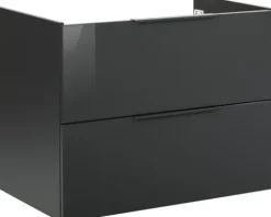 FACKELMANN Waschtischunterschrank Luna BxHxT 80 x 60,5 cm x 49 cm Frontfarbe anthrazit glanz 87201