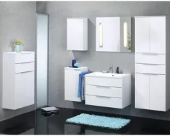 FACKELMANN Hängeschrank KaraBxHxT rechts 40,5 x 70 x 22,5 cm weiß fertig montiert rechts
