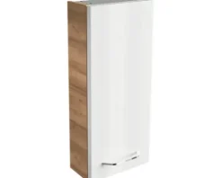 FACKELMANN Hängeschrank Milano BxHxT 30 x 68 x 15 cm Ast-Eiche weiß