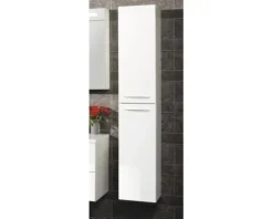 FACKELMANN Hochschrank B.clever BxHxT 30 x 159 x 32 cm weiß hochglanz weiß zerlegt