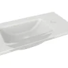FACKELMANN Möbel-Waschtisch 45 cm Glas weiß