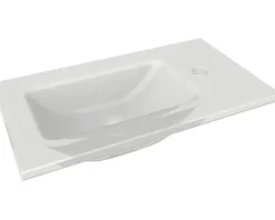 FACKELMANN Möbel-Waschtisch 45 cm Glas weiß
