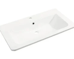 FACKELMANN Möbel-Waschtisch Luxor 80 cm weiß mittig