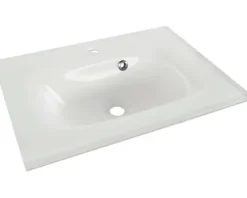 FACKELMANN Möbel-Waschtisch Yega 60,5 cm Glas weiß
