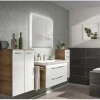 FACKELMANN Midischrank Milano BxHxT 60 x 83 x 32 cm Ast-Eiche/weiß