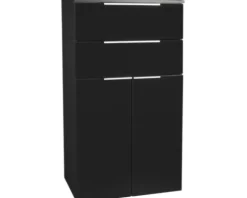 FACKELMANN Midischrank Style/Kara BxHxT 61 x 106,5 x 32 cm anthrazit fertig montiert