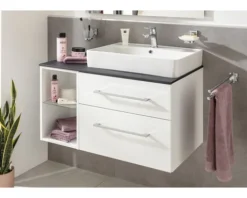 FACKELMANN Regal O x ford unten BxHxT 30 x 50,9 x 49 cm weiß 2 Fächer