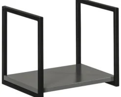 FACKELMANN Wandregal New York BxHxT 33 x 28 x 28 cm grau matt