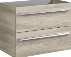 FACKELMANN Waschtischunterschrank Lu x or BxHxT 80 x 60,5 cm x 45 cm Frontfarbe esche grau holzdekor 79801