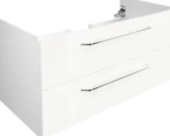 FACKELMANN Waschtischunterschrank Milano BxHxT 100 x 49,2 cm x 47,5 cm Frontfarbe weiß glanz 84213