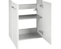 FACKELMANN Waschtischunterschrank Milano BxHxT 52 x 61 cm x 27,5 cm Frontfarbe weiß glänzend glanz 84333