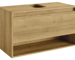 FACKELMANN Waschtischunterschrank Natura BxHxT 93,5 x 52,5 cm x 45,5 cm Frontfarbe asteiche holzdekor 79702