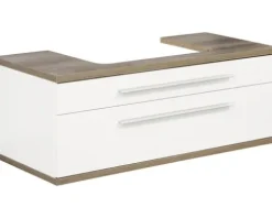 FACKELMANN Waschtischunterschrank Stanford BxHxT 110 x 41 x 50 cm weiß hochglanz