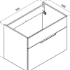 FACKELMANN Waschtischunterschrank Style BxHxT 79,5 x 59 cm x 49 cm Frontfarbe anthrazit glanz 80930