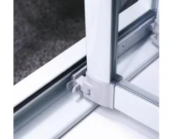 Falttür Breuer Fara 4 80 cm Klarglas Profilfarbe weiß