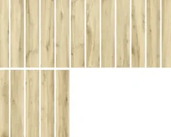 Feinsteinzeug Wand- und Bodenfliese ARENDAL light Oak rektifiziert 119.5 x 22.7 x 0,97 cm