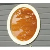 Fensterelement Karibu rund Klarglas 840 x 840 für 38 mm Wandstärke elfenbeinweiß