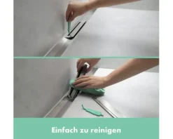 Fertigset Duschrinne hansgrohe RainDrain Flex 700 mm kürzbar weiß matt Wandmontage 56050700 ohne Grundkörper