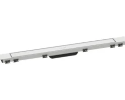 Fertigset Duschrinne hansgrohe RainDrain Match Plus 755 mm weiß matt 56215700 ohne Installationsset und den uBox Grundkörper