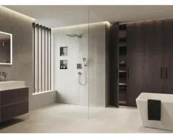 Fertigset Duschrinne hansgrohe RainDrain Match Plus 755 mm weiß matt 56215700 ohne Installationsset und den uBox Grundkörper