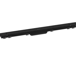 Fertigset Duschrinne hansgrohe RainDrain Match Plus 755 mm schwarz matt 56215670 ohne Installationsset und den uBox Grundkörper