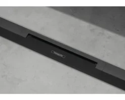 Fertigset Duschrinne hansgrohe RainDrain Flex 700 mm kürzbar schwarz matt 56043670 ohne Grundkörper