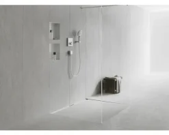 Fertigset Duschrinne hansgrohe RainDrain Flex 700 mm kürzbar weiß matt 56043700 ohne Grundkörper
