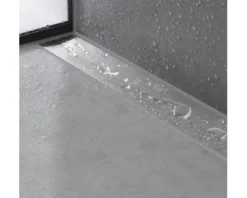 Fertigset Duschrinne hansgrohe RainDrain Flex 700 mm kürzbar chrom Wandmontage 56050000 ohne Grundkörper