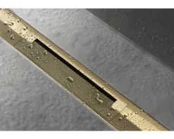 Fertigset Duschrinne hansgrohe RainDrain Flex 700 mm kürzbar polished gold optic 56043990 ohne Grundkörper