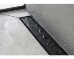 Fertigset Duschrinne hansgrohe RainDrain Match 655 mm schwarz matt 56037670
