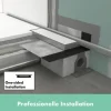 Fertigset Duschrinne hansgrohe RainDrain Minimalistic 700 mm chrom Wandmontage 56219000 ohne Grundkörper