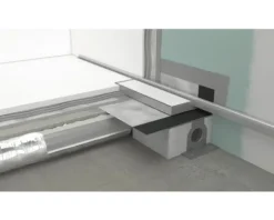 Fertigset Duschrinne hansgrohe RainDrain Minimalistic 700 mm chrom Wandmontage 56219000 ohne Grundkörper