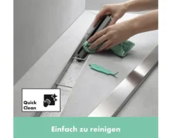 Fertigset Duschrinne hansgrohe RainDrain Original 700 mm edelstahl gebürstet 56197800 ohne Grundkörper