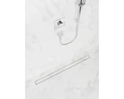 Fertigset Duschrinne hansgrohe RainDrain Rock 1000 mm befliesbar 56033000 ohne Installationsset und den uBox Grundkörper