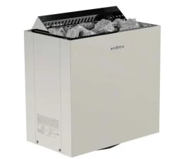 FinnTherm Komplett-Elektro-Saunaofen-Set: Viking 9,0 kW aus Metall in Silber,
