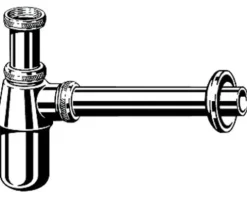 Flaschensiphon Viega 1 ¼" verchromt