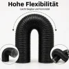 Flexibler Abluftschlauch 125 mm Combiflexrohr Aluminium-Innenbeschichtung feuerfest & extra stabil Für Klima-, Lüftungs- und Abluftanlagen