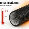 Flexibler Abluftschlauch 200 mm Combiflexrohr Aluminium-Innenbeschichtung feuerfest & extra stabil Für Klima-, Lüftungs- und Abluftanlagen