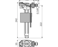 Füllventil für Slim 3/8"