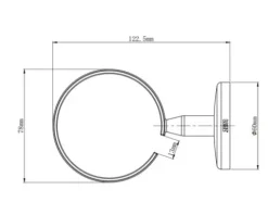 Fönhalter Lenz Flame Chrom