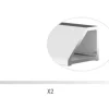 form&style Alu Schwallprofil chrom zu Ballino