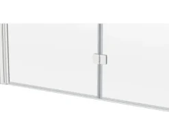 form&style Badewannenaufsatz 2-teilig DRENA 1120 x 1400 mm Klarglas Profilfarbe weiß