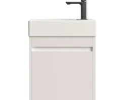 form&style Badmöbel-Set Avellino BxHxT 45 x 54 x 28 cm Frontfarbe weiß matt mit Waschtisch Keramik weiß