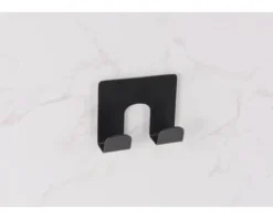 form&style Doppelklebehaken OLI schwarz matt mit 3M Klebepad