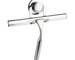 form&style Duschkabinenabzieher mit Halter 24,3 cm chrom